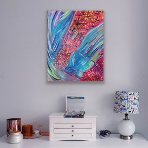 Island of Manhattan Painting 20 x 15